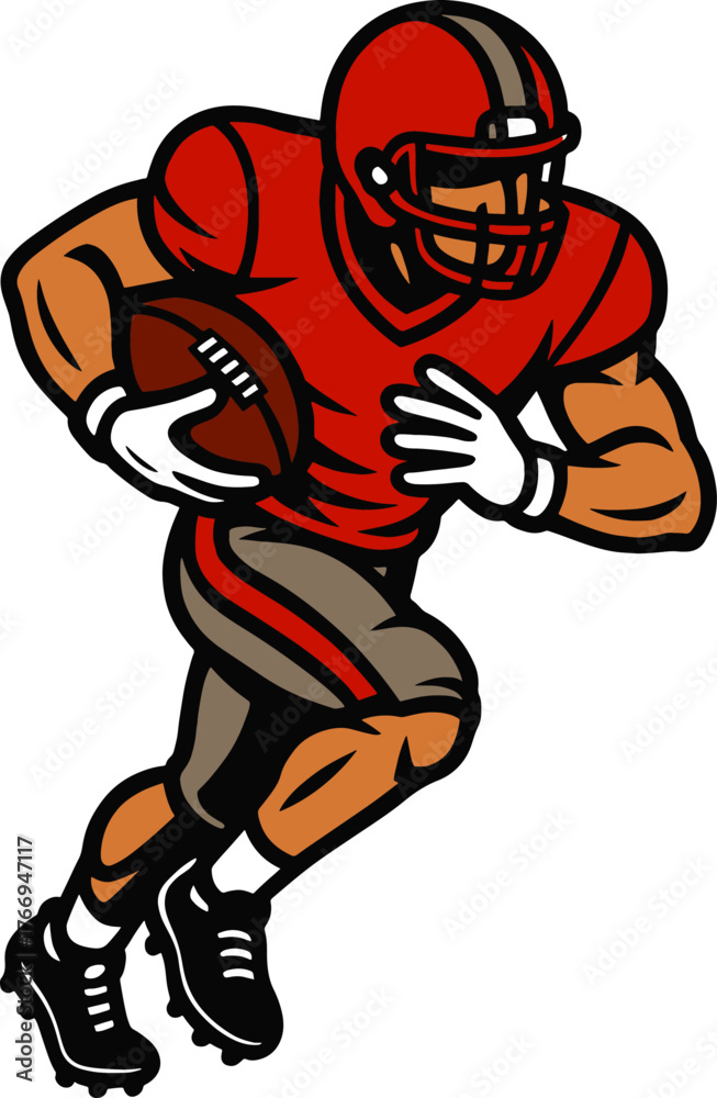 Football Player Editable Vector AI File | Adobe Illustrator | Export to ...