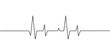 © Somit - Representing a heartbeat continuous one line drawing. Vector illustration.
