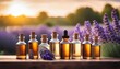 © Michael - lavender essential oil bottles on display