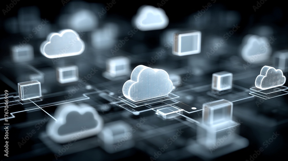 Dynamic cloud computing network connects digital data centers and ...
