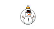 © Mark - Festive snowman ornament with traditional winter charm