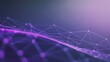© PLZ - Abstract purple digital network mesh with glowing connection lines and dots