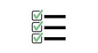 © Ross - A simple checklist with three items marked as complete with checkmarks.