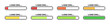 © 11ua - Pixelated loading bar icons representing progress stages