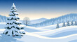 © Asep - Snowy Evergreen Tree and Rolling Hills in Winter Landscape