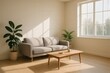 © Creative Studio - Minimalist Sunlit Living Room – Bright Modern Interior Design Inspiration for Calm and Stylish Home Spaces