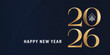 © BOTAHRY DEX - Happy new 2026 year Elegant gold text with light. Minimal text template