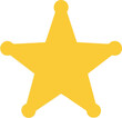© Vector World - Golden sheriff star badge isolated on white vector