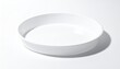© Nurul - Simple, empty, white, round, shallow dish on white surface