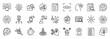 © Uniconlabs - Context icon set collection outline. Icon pack contains context, background, situation, setting, scenario, frame, environment, perspective, circumstance, condition