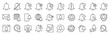 © Iconjam - notification icon pack outline style vector collection for ui ux application