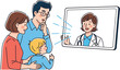© rifan - Family Consults with Doctor via Telemedicine A Modern Approach to Healthcare