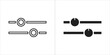 ©  Saleha Stock  - Slider control icon in outline and solid style
