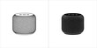 © Mdbayjid - Two smart speakers, one white outline, one black silhouette