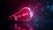 © artonix - Exploding light bulb creative idea concept innovation inspiration power energy burst art