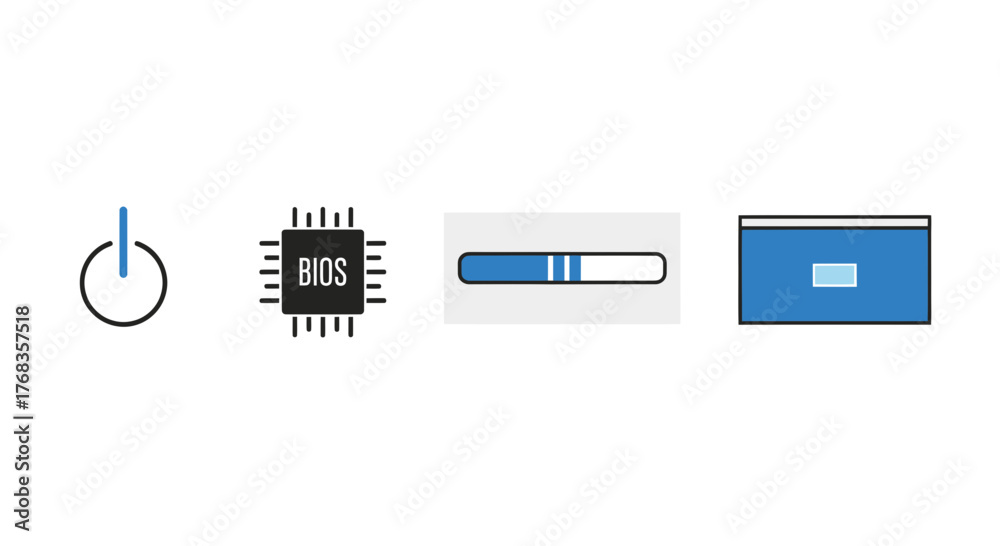 Stock-Vektorgrafik „Minimal vector icons illustrating fundamental ...