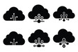 © Bhabas - cloud computing silhouette vector icon set. business related icon set