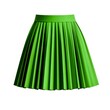 © wannapong - Vibrant Green Pleated Skirt for Women Perfect for Fashion, Casual, and Elegant Occasions