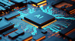 © Chanuka - AI Artificial Intelligence processor chip on a glowing circuit board