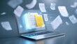 © Tetiana - Database Management Software For Organizing Document Data On A Laptop: Going Paperless With Erp Systems For Business Efficiency.