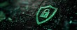 © Art_You - Green shield and padlock symbolizing digital security and data protection in cyber technology