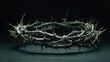 © Oleksandr - A stark crown of thorns sits against a dark backdrop, its sharp points radiating outwards. Symbolizing sacrifice, it evokes feelings of pain, sorrow, and reflection on deeper themes.
