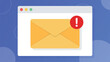 © Evgeniypugachov - Email alert with envelope in browser