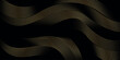 © siti lutvias - Black abstract background with golden dotted wavy lines decoration. Modern and trendy sporty curved lines background concept for covers, advertisements, brochures, presentations, and websites.
