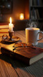 © Luhe - Cozy Reading Night with Warm Drink and Gentle Candlelight