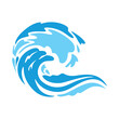 © rina - Wave logo icon, beach wave theme, sea water, vector illustration design