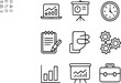 © Photovectorworld - Business Strategy Outline Icon Pack  Office Tools, Reports, and Financial Management