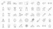© New - Set of fitness and sports icons simple line vector illustration for healthy lifestyle isolated on white background