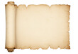 © Agata - Isolated parchment scroll, vintage paper design element for antique map, document or diploma