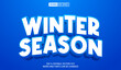 © Supriyadi - Editable 3d text style effect - Winter Season text effect Template