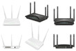© ArtVisionStudio - wifi router for internet transmission vector illustration isolated object icons