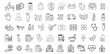 © Shuvencia Designs - Medical Hospital Icon Set, health care editable stroke outline icons set isolated on white background, flat vector illustration, Healthcare, Doctor, Clinic, and Pharmacy Line Symbols Collection