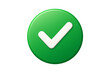 © aigiants - 3d green circle check mark icon representing success approval and correct verification isolated on transparent background