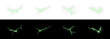 © POLINA - Png Green Lightning PNG with Transparent Energy Overlay on transparent background