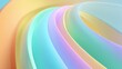 © Антон Сальников - Smooth abstract background with glossy pastel colored flowing curved shapes