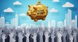© tonstock - Money and jobs create need and demand for funding that drives economy finance and employment