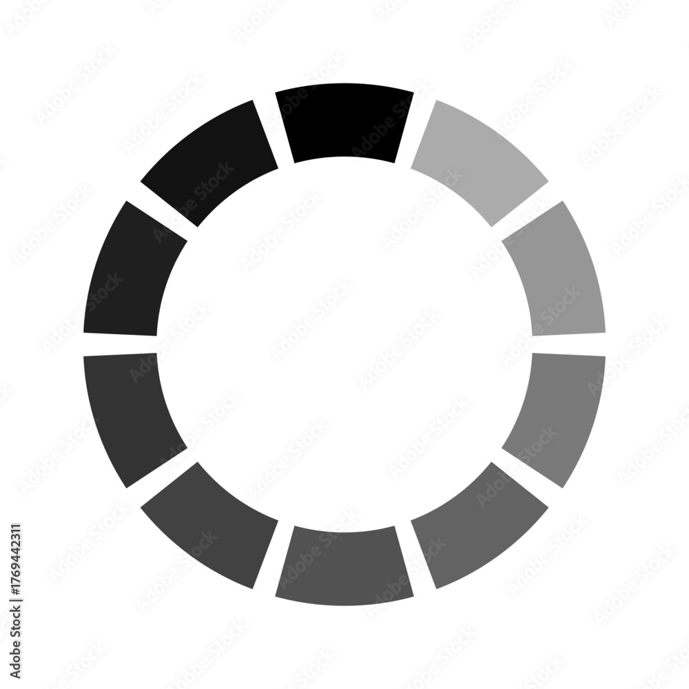 Vector image of a loading icon. Collection loading status. Loading ...