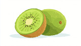 vector illustration of a kiwi fruit