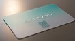 © Veayo - A glossy, transparent gift card with a gradient background and a small, blue gift box icon.