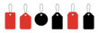 © NUSRAT - Collection of Price Tags or Labels in Various Shapes and Colors for Retail or Promotional Purposes Vector Illustration