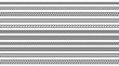© 2olotarev - Rope line pattern. Knitted cord from braid. Nautical vintage cable. Stripes with ornaments for decorating designer templates.