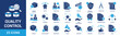 © Luckyicons - Quality control icon set. Containing inspection, evaluation, product, quality assurance, process, testing and more. Solid vector icons collection.