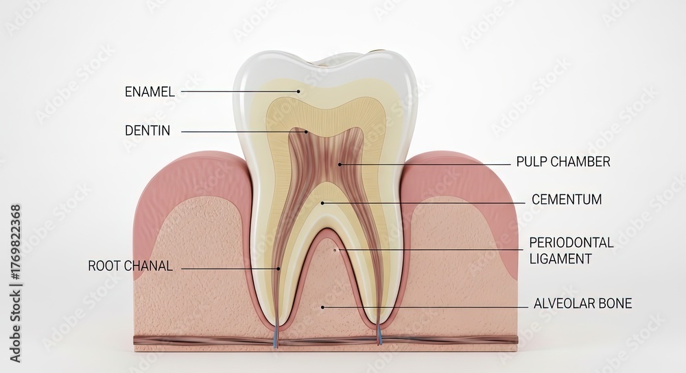 Tooth Anatomy Cross Section Diagram Dental Care Enamel Dentine Pulp Tooth Anatomy Cross Section Diagram Dental Care Enamel Dentine Pulp