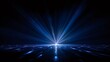 © Oleh - Blue light rays slice across a dark digital floor, forming a glowing grid tunnel that evokes futuristic speed, data flow, network connection, and high tech energy motion