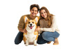 © PNG Lab - Free photo couple with their dog transparent background