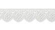 © Saim Art - White lace trim border transparent background cutout png